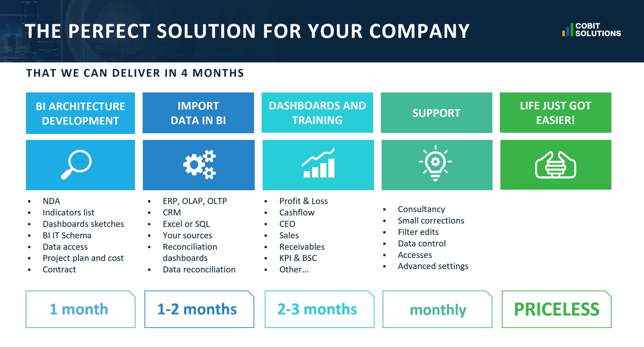 Power BI Implementation Process - Business intelligence - Cobit Solutions